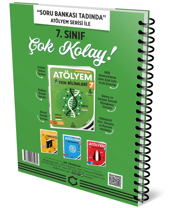 7. Sınıf Fen Bilimleri Defterim arka kapak