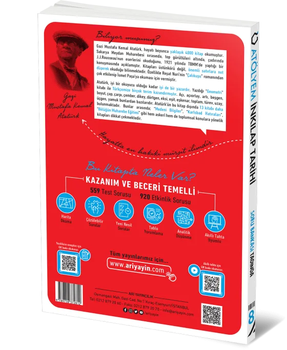 8. Sınıf T.C. İnkılap Tarihi ve Atatürkçülük Atölyem arka kapak