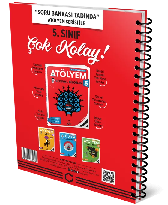 5. Sınıf Sosyal Bilgiler Defterim arka kapak