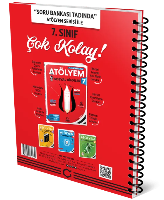 7. Sınıf Sosyal Bilgiler Defterim arka kapak