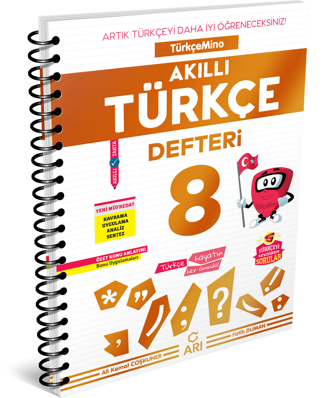 Türkçemino Akıllı Türkçe Defteri 8. Sınıf
