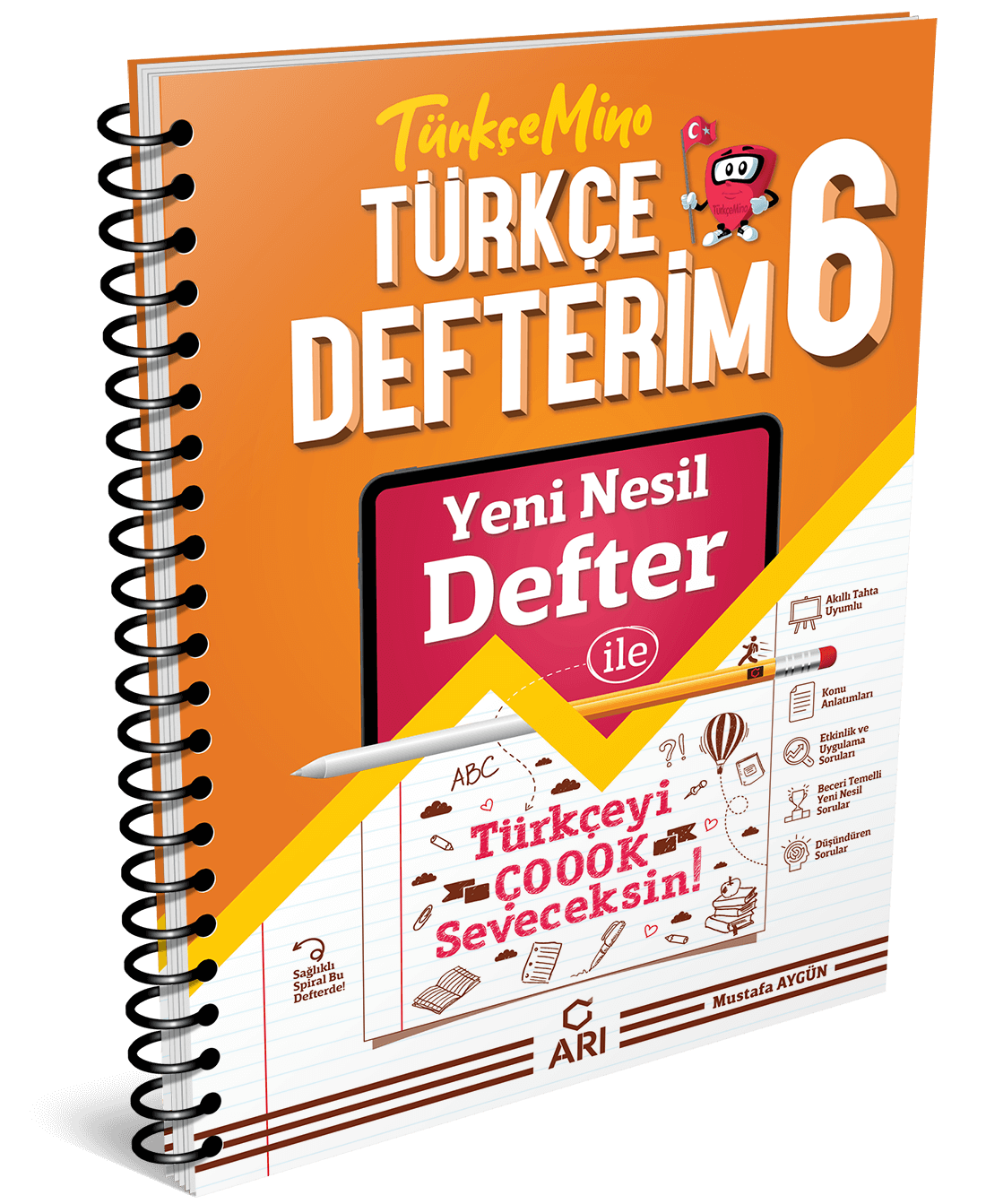 Turkcemino Turkce Defterim 6 Sinif Ari Yayin Ari Yayincilik Ari Yayinevi Lgs Hazirlik