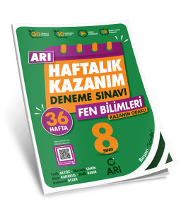 8. Sınıf Fen Bilimleri Arı Haftalık Kazanım Deneme