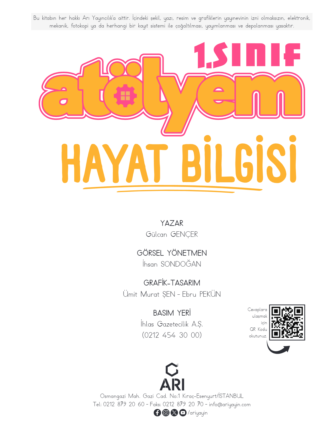 1. Sınıf Hayat Bilgisi Atölyem