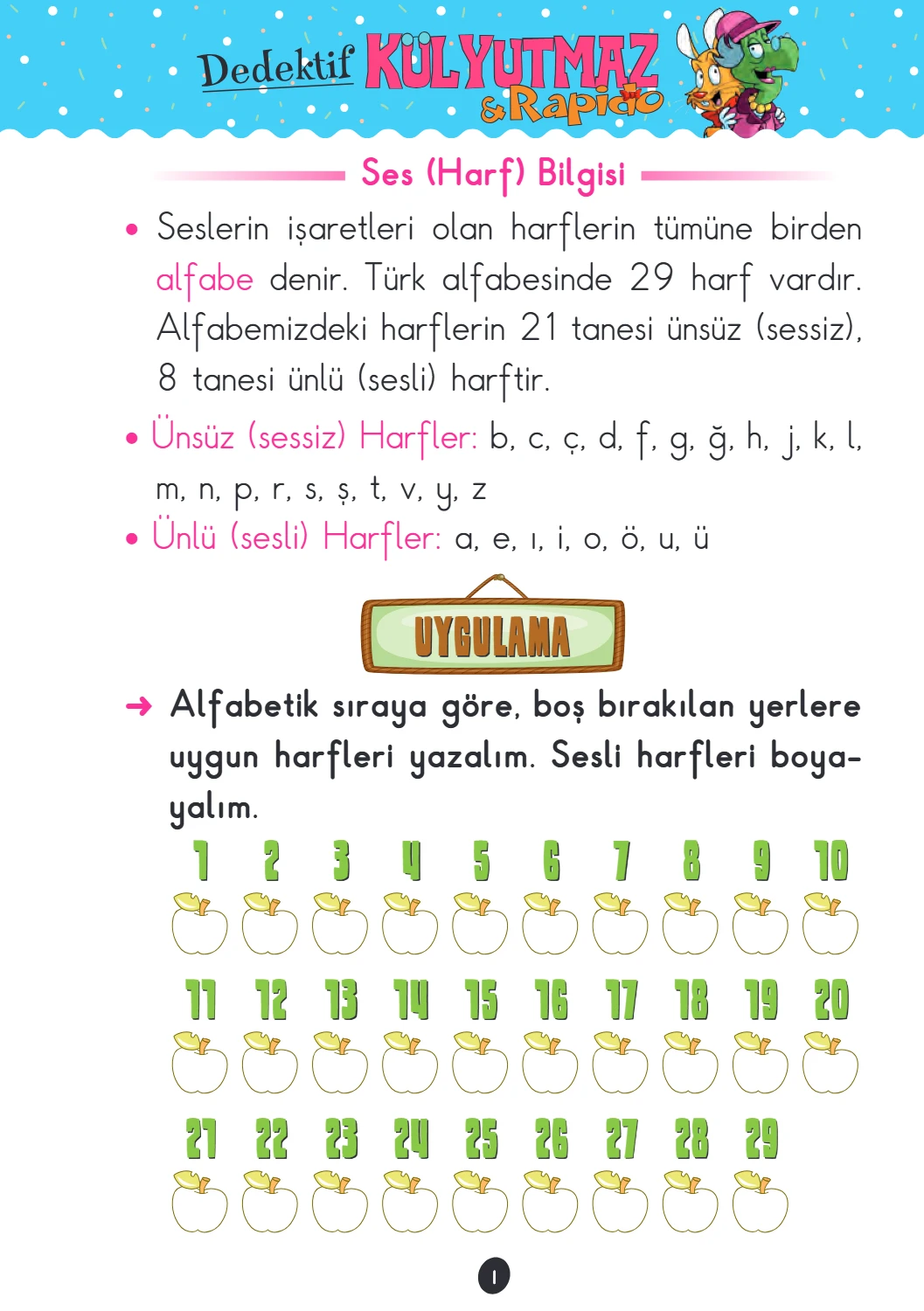 Dedektif Külyutmaz ve Rapido – Dil Bilgisi