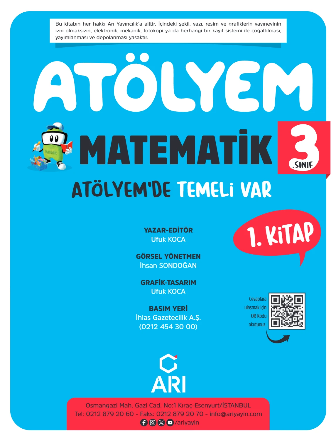 3. Sınıf Matematik Atölyem 1. Kitap