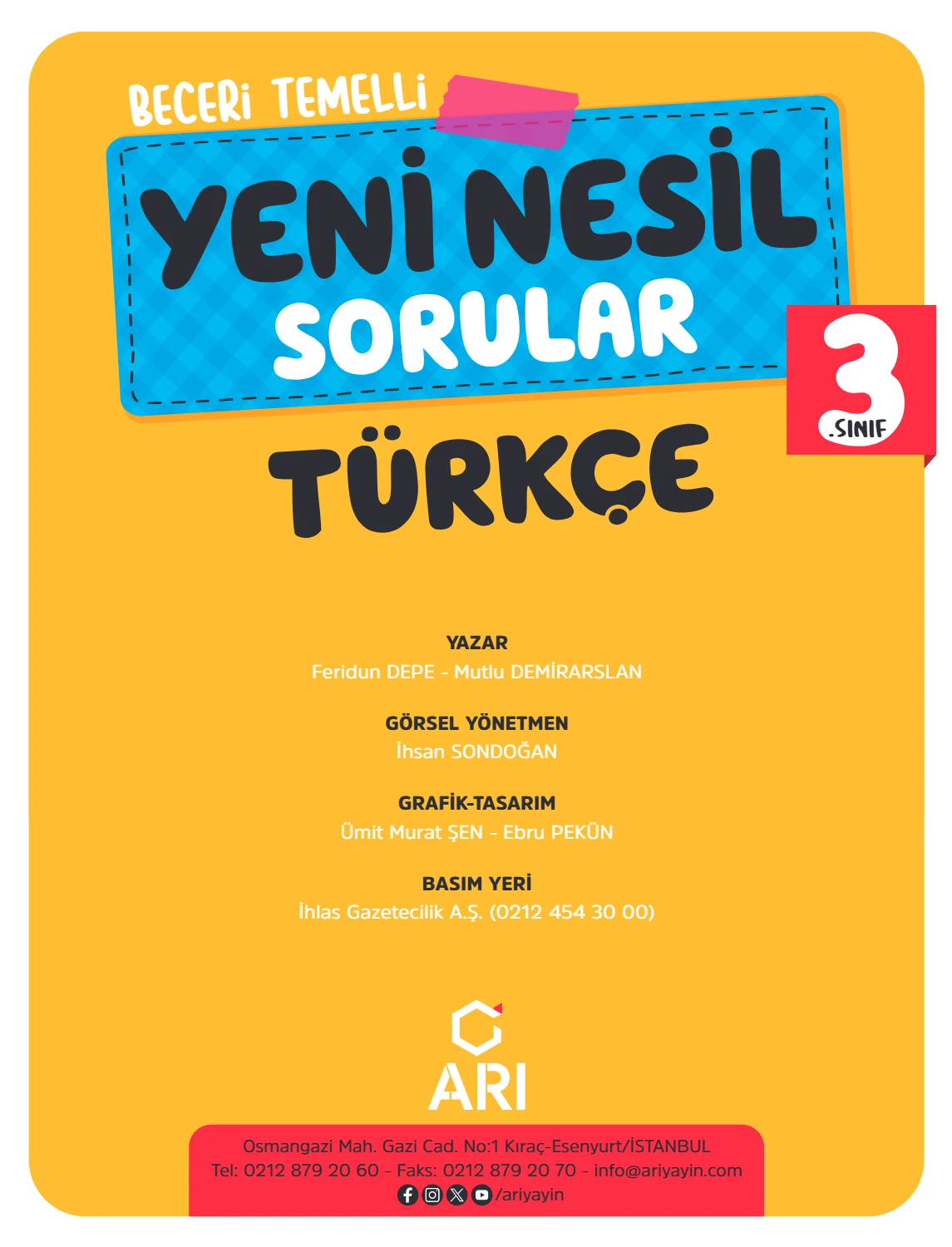3. Sınıf Türkçe Yeni Nesil Sorular