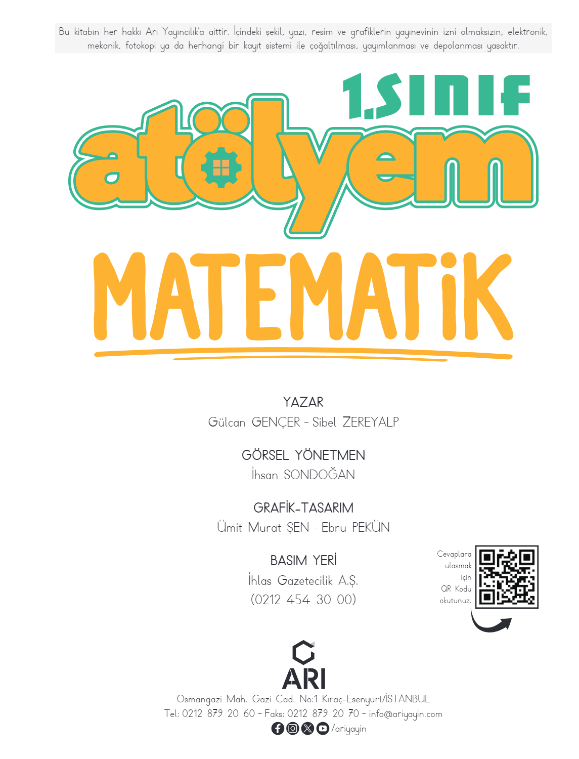 1. Sınıf Matematik Atölyem